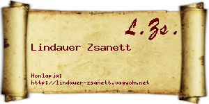 Lindauer Zsanett névjegykártya